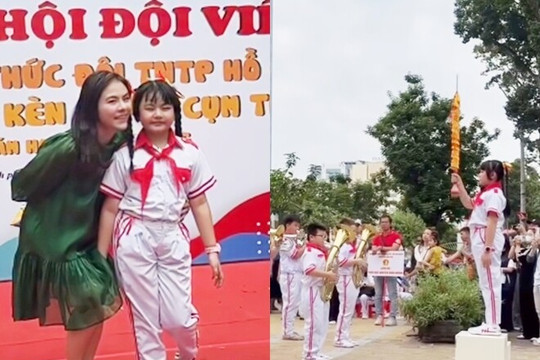 Con gái Vân Trang giành giải Nhất Chỉ huy Đội xuất sắc: Nối nghiệp mẹ từ thuở nhỏ