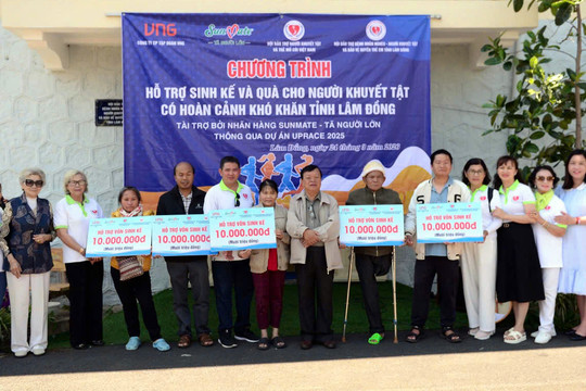 Hỗ trợ 100 triệu đồng cho người khuyết tật có hoàn cảnh khó khăn