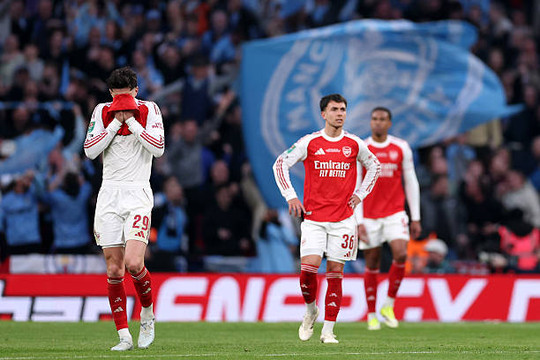 Arsenal gục ngã tại Wembley: Khi sự hèn nhát trở thành rào cản cho tham vọng vô địch