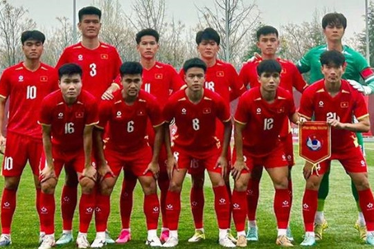 U23 Việt Nam hòa kịch tính 1-1 trước U23 Triều Tiên tại giải giao hữu CFA China Team 2026