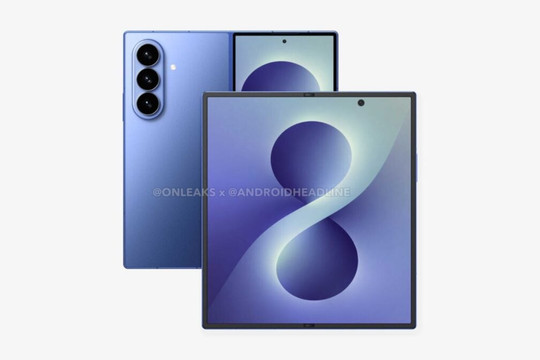 Cận cảnh thiết kế Galaxy Z Fold8 qua ảnh render: Thân máy siêu mỏng và pin 5,600mAh