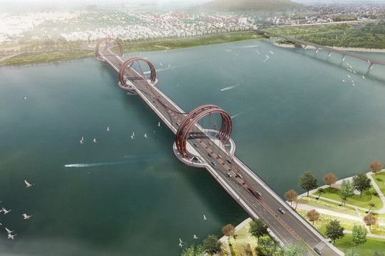 Cầu Trà Khúc 1: Dự án 2.200 tỷ sở hữu kết cấu võng tự neo lần đầu tiên xuất hiện tại Việt Nam