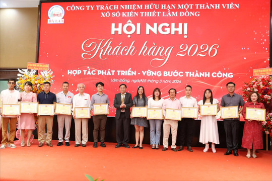 Xổ số kiến thiết Lâm Đồng gặp mặt khách hàng năm 2026