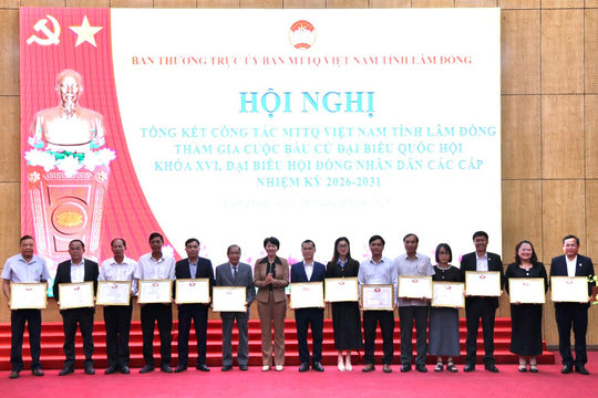 Lâm Đồng tổng kết công tác Mặt trận tham gia bầu cử nhiệm kỳ 2026 - 2031