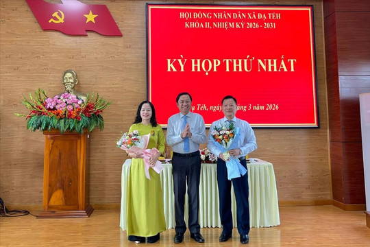 Kỳ họp thứ nhất HĐND xã Đạ Tẻh bầu các chức danh chủ chốt