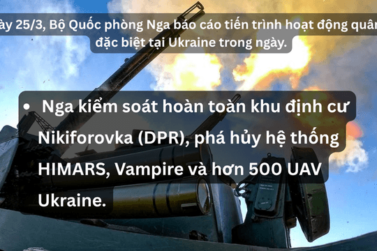 Nga tuyên bố phá hủy hệ thống HIMARS và Vampire, bắn hạ hơn 500 UAV Ukraine