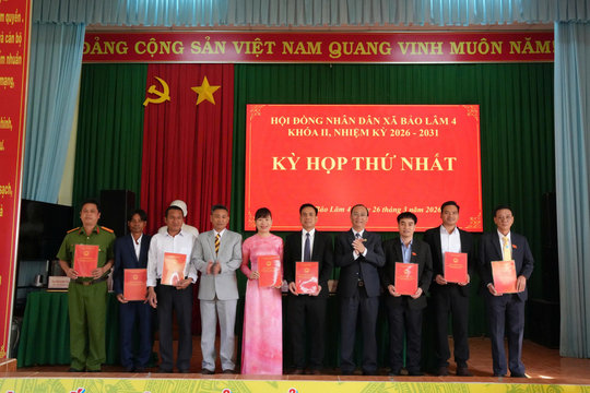 HĐND xã Bảo Lâm 4 tổ chức Kỳ họp lần thứ nhất nhiệm kỳ 2026-2031