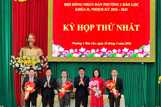 Kỳ họp thứ nhất HĐND Phường 1 Bảo Lộc quyết định một số nội dung quan trọng