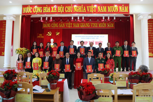 Phường Lâm Viên - Đà Lạt tổ chức Kỳ họp thứ nhất HĐND, khóa II