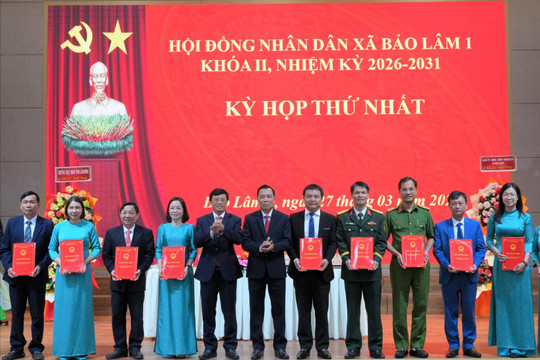 HĐND xã Bảo Lâm 1 kiện toàn nhân sự chủ chốt nhiệm kỳ 2026 – 2031