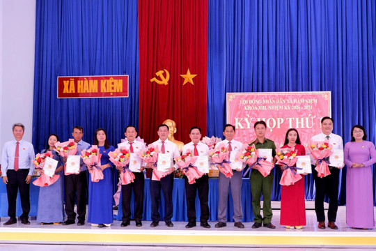 Xã Hàm Kiệm bầu các chức danh HĐND, UBND xã nhiệm kỳ 2026 - 2031.