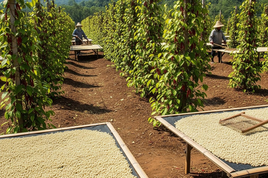 Giá tiêu hôm nay 27/3/2026: Đi ngang ở mức 139.000 đ/kg