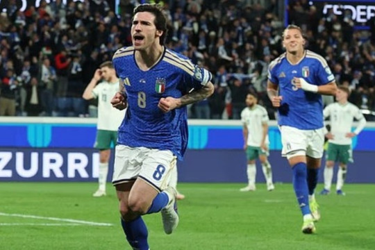 Sandro Tonali rực sáng đưa Italy vào chung kết play-off, gửi thông điệp 100 triệu bảng tới MU