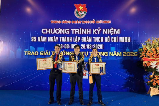 Lâm Đồng có 3 cán bộ Đoàn nhận Giải thưởng Lý Tự Trọng năm 2026