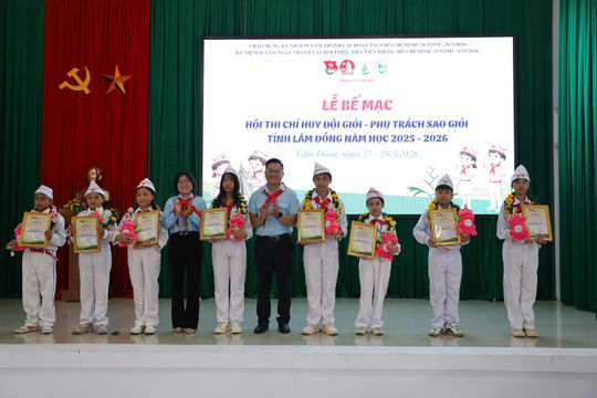 Công nhận 192 Chỉ huy Đội giỏi tỉnh Lâm Đồng, năm học 2025 – 2026