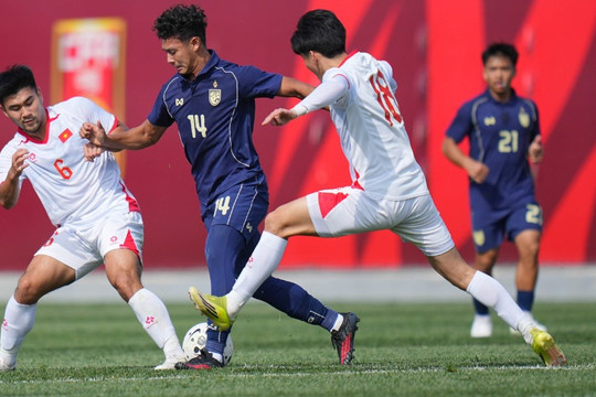 U23 Việt Nam thua tối thiểu U23 Thái Lan sau bàn thua chớp nhoáng tại giải Trung Quốc