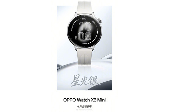 OPPO Watch X3 Mini lộ diện: Thiết kế nhỏ gọn và tính năng chuyên biệt cho phái nữ