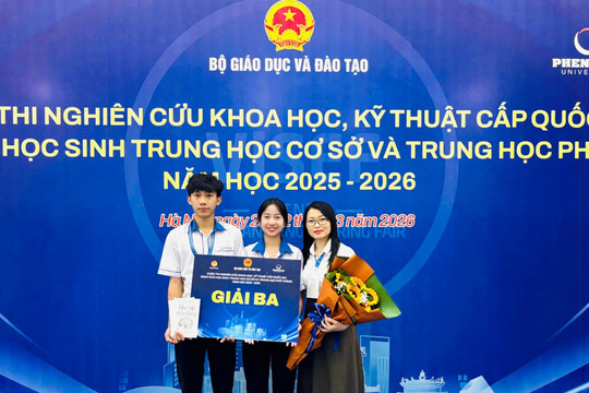 Học sinh miền núi đoạt giải Ba quốc gia với giải pháp cứu hộ đuối nước