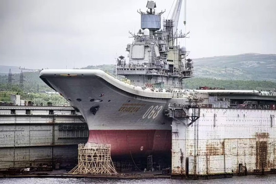 Hiện trạng và thông số kỹ thuật tàu sân bay Admiral Kuznetsov của Hải quân Nga