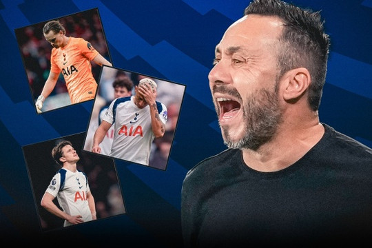 Roberto De Zerbi và bài toán trụ hạng của Tottenham: Phao cứu sinh hay canh bạc thảm họa?