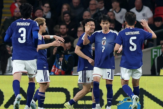 Nhật Bản hạ gục tuyển Anh 1-0 tại Wembley: Cột mốc lịch sử của bóng đá châu Á