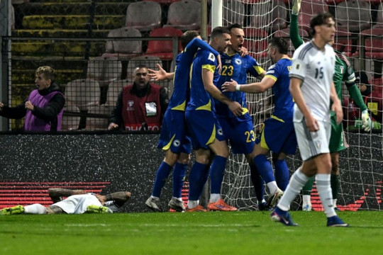 Tuyển Ý lần thứ 3 liên tiếp vắng mặt tại World Cup sau thảm bại trước Bosnia