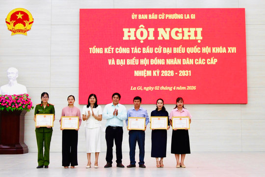 Phường La Gi tổng kết công tác bầu cử ĐBQH và đại biểu HĐND các cấp