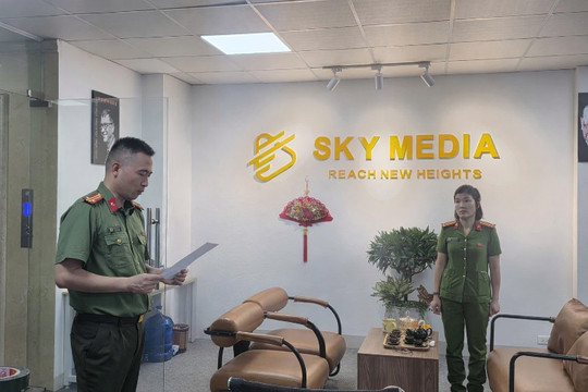 Công an Hà Nội triệt phá ổ nhóm lừa đảo chiếm đoạt tài sản tại Công ty Sky Media