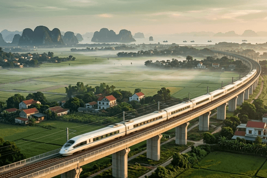 Đường sắt cao tốc Hà Nội - Hạ Long 150.000 tỷ đồng dự kiến khởi công năm 2026