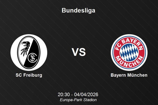 Nhận định SC Freiburg vs Bayern München - Bundesliga: Thử thách cho hàng thủ chủ nhà