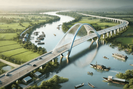 Khởi công cầu Ninh Cường hơn 580 tỷ đồng vượt sông Ninh Cơ tại tỉnh Ninh Bình