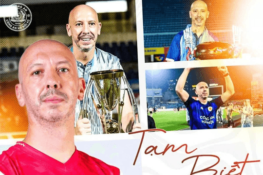 Luis Viegas rời CLB CAHN: Kết thúc hành trình của trợ lý đầy cá tính tại V-League