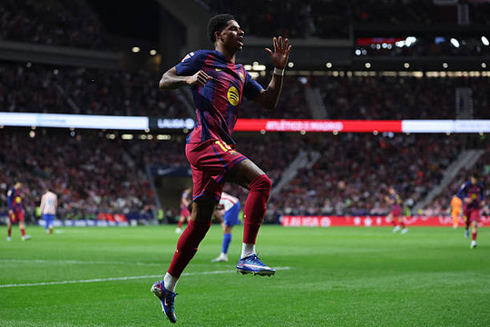 Chấm điểm Atletico Madrid - Barcelona: Marcus Rashford giải hạn, Joao Cancelo rực sáng tại Metropolitano