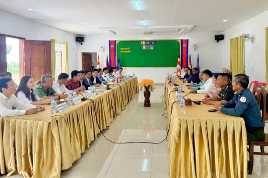 Xã Tuy Đức chúc Tết cổ truyền Chôl Chnăm Thmây tại huyện O Rang