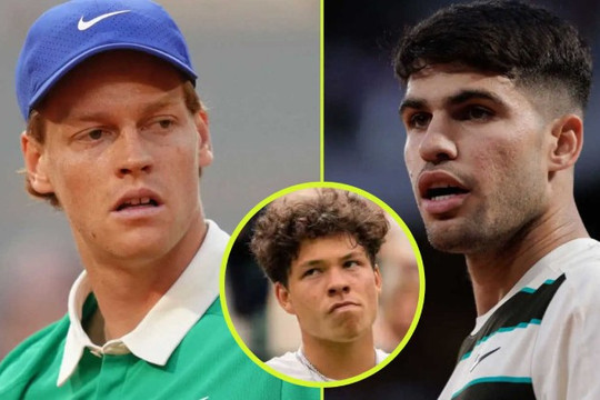 Jannik Sinner đe dọa ngôi số 1 của Alcaraz, Ben Shelton lập kỳ tích mới