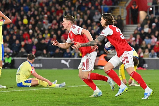 Arsenal nắm 97% cơ hội vô địch Ngoại hạng Anh bất chấp biến động tại đấu trường cúp