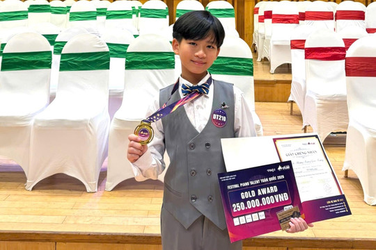 Thí sinh Lâm Đồng đoạt Huy chương Vàng Festival Piano Talent toàn quốc 2026