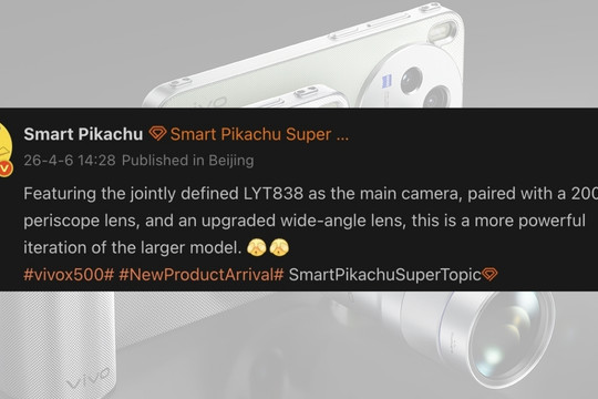 vivo X500 Pro Max lộ diện thông số: Camera Sony công nghệ LOFIC và pin 7,000 mAh