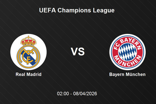 Nhận định Real Madrid vs Bayern München - Đại chiến đỉnh cao UEFA Champions League