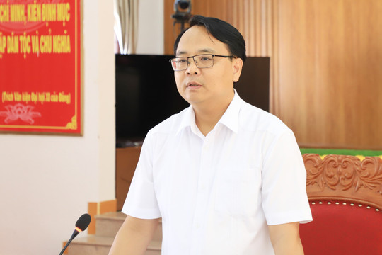 Phó Bí thư Thường trực Tỉnh ủy Lâm Đồng Đặng Hồng Sỹ làm việc với xã Đức Lập và Thuận An