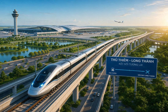 Đường sắt 85.000 tỷ đồng nối TP.HCM với sân bay Long Thành khởi công trước tháng 6/2026