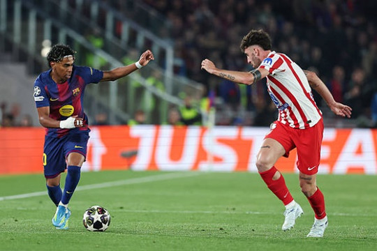 Barcelona 0-2 Atletico: Thẻ đỏ tai hại của Cubarsi và bi kịch tại Champions League
