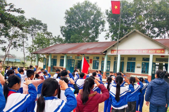 Chỉ sáp nhập trường, điểm trường trong phạm vi 1 đơn vị hành chính cấp xã