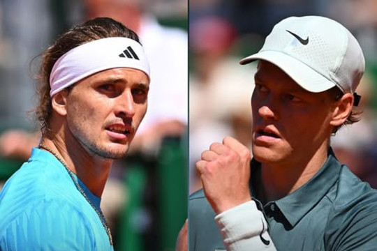 Bán kết Monte Carlo Masters: Sinner chạm trán Zverev, Alcaraz đối đầu hiện tượng Vacherot
