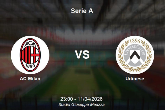 Nhận định AC Milan vs Udinese - Serie A: Rossoneri bảo vệ vị trí top 3