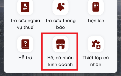 Hướng dẫn hộ kinh doanh thông báo số tài khoản ngân hàng/số hiệu ví điện tử trên ứng dụng Etax Mobile