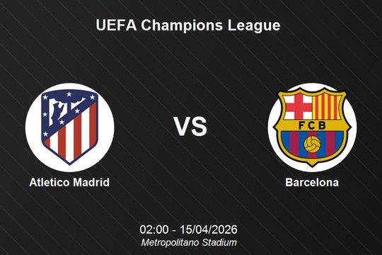 Nhận định Atletico Madrid vs Barcelona - UEFA Champions League