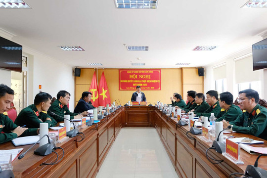 Bí thư Tỉnh ủy Lâm Đồng Y Thanh Hà Niê Kđăm chủ trì hội nghị Đảng ủy Quân sự tỉnh