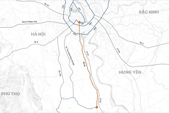 Quy hoạch mở rộng Quốc lộ 1 qua TP Hà Nội lên 10 làn xe: Quy mô 90m nối thông phía Nam