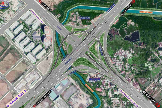 Nút giao Mỹ Thủy: Công trình 4 tầng đầu tiên tại TP.HCM dự kiến hoàn thành vào quý III/2026